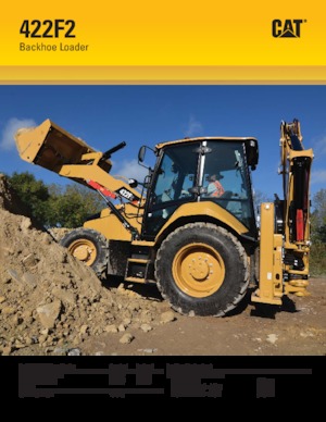 Árokásó-rakodók Caterpillar 422F2