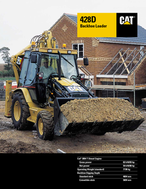 Árokásó-rakodók Caterpillar 428 D 4x4