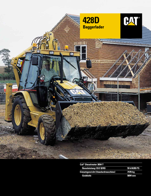 Árokásó-rakodók Caterpillar 428 D 4x4