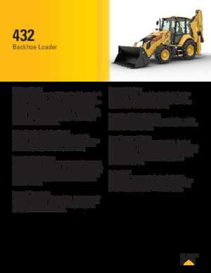 Árokásó-rakodók Caterpillar 432
