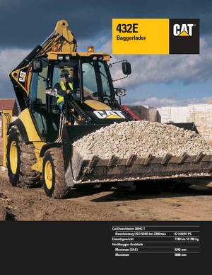 Árokásó-rakodók Caterpillar 432E 4x4