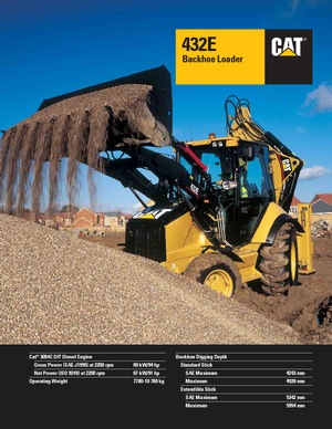 Árokásó-rakodók Caterpillar 432E 4x4