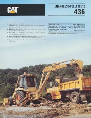 Árokásó-rakodók Caterpillar 436