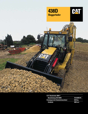 Árokásó-rakodók Caterpillar 438 D 4x4