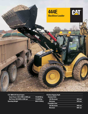 Árokásó-rakodók Caterpillar 444E 4x4