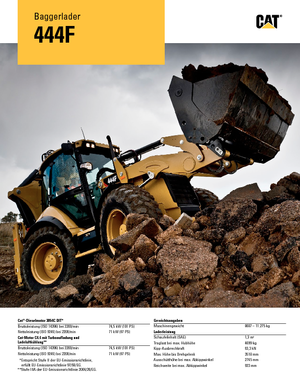 Árokásó-rakodók Caterpillar 444F2