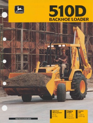 Árokásó-rakodók John Deere Construction 510 D