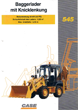 Árokásó-rakodók Case 545