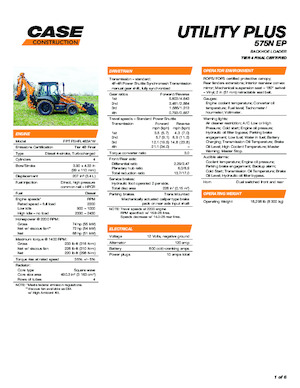 Árokásó-rakodók Case 575N EP Utility Plus