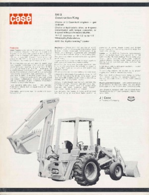 Árokásó-rakodók Case 580 B 