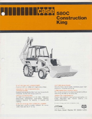 Árokásó-rakodók Case 580 C