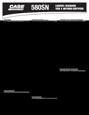 Árokásó-rakodók Case 580 SN