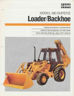 Árokásó-rakodók Case 580 Super E 