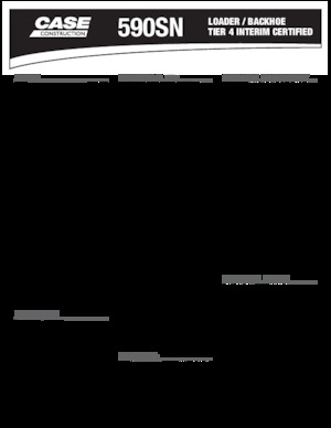 Árokásó-rakodók Case 590 SN