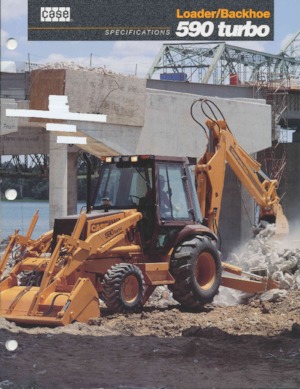 Árokásó-rakodók Case 590 Turbo