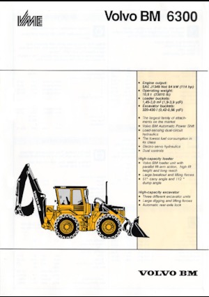 Árokásó-rakodók Volvo 6300*