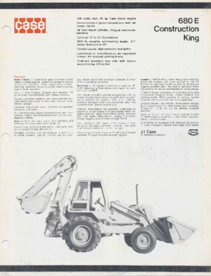 Árokásó-rakodók Case 680 E