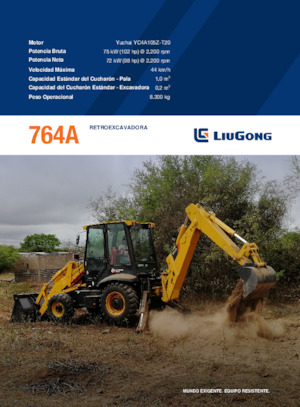 Árokásó-rakodók Liugong 764A