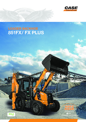 Árokásó-rakodók Case 851FX+