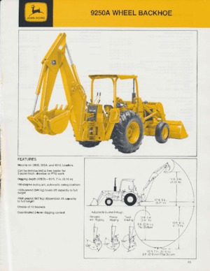 Árokásó-rakodók John Deere Construction 9250 A