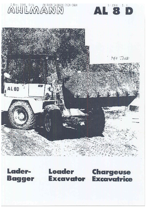 Árokásó-rakodók Ahlmann AL 8 D