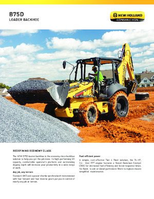 Árokásó-rakodók New Holland B75D