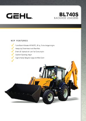 Árokásó-rakodók Gehl BL 740S