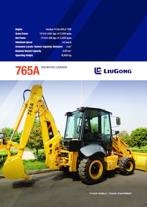 Árokásó-rakodók Liugong 765A 