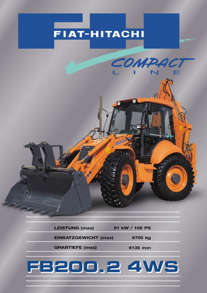 Árokásó-rakodók Fiat-Hitachi FB 200.2