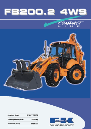 Árokásó-rakodók Fiat Kobelco FB 200.2