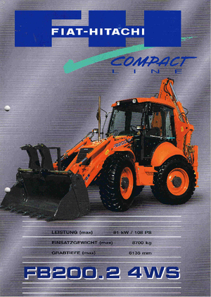 Árokásó-rakodók Fiat-Hitachi FB 200 4WS