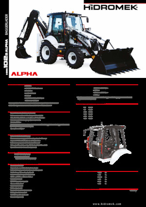 Árokásó-rakodók Hidromek HMK 102 B Alpha