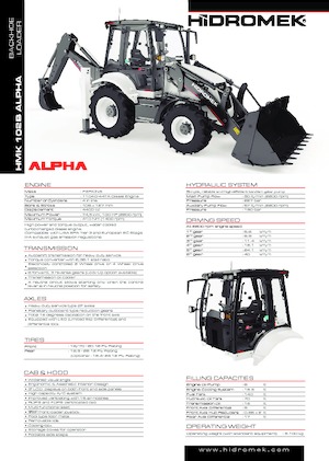 Árokásó-rakodók Hidromek HMK 102 B Alpha