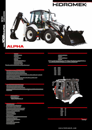 Árokásó-rakodók Hidromek HMK 102 B Alpha
