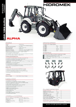 Árokásó-rakodók Hidromek HMK 102 S Alpha