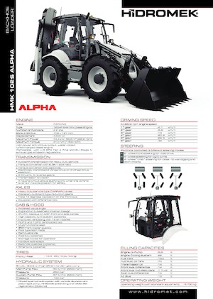 Árokásó-rakodók Hidromek HMK 102 S Alpha