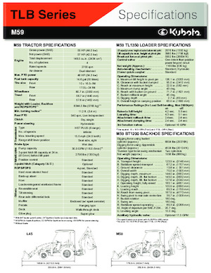 Árokásó-rakodók Kubota M 59