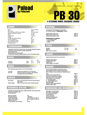 Árokásó-rakodók Palazzani PB 30