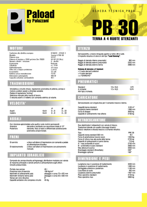 Árokásó-rakodók Palazzani PB 30