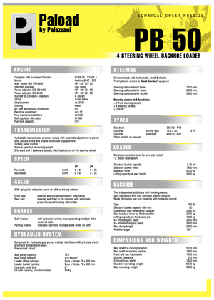 Árokásó-rakodók Palazzani PB 50.2