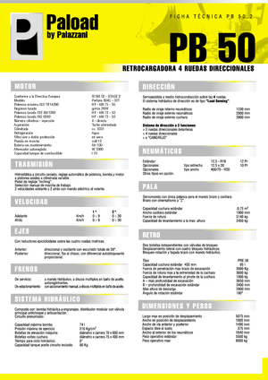 Árokásó-rakodók Palazzani PB 50
