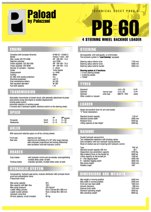 Árokásó-rakodók Palazzani PV 60.2