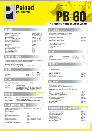 Árokásó-rakodók Palazzani PB 60