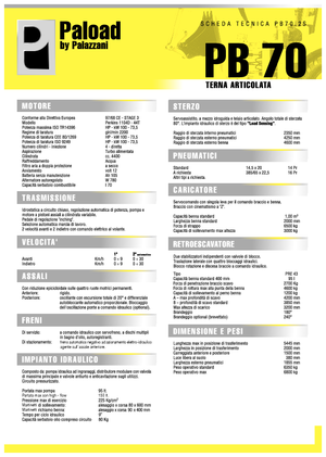 Árokásó-rakodók Palazzani PB 70.2