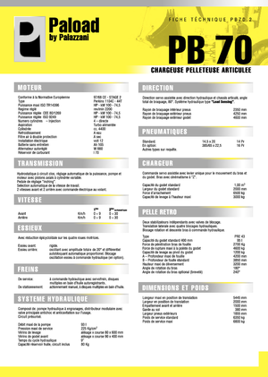 Árokásó-rakodók Palazzani PB 70