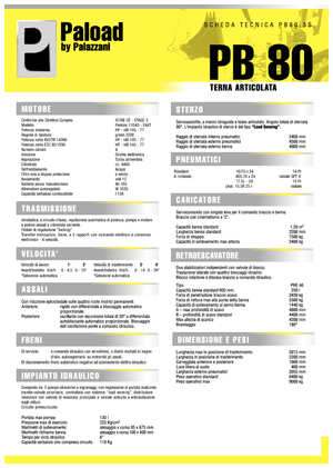 Árokásó-rakodók Palazzani PB 80.3