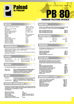 Árokásó-rakodók Palazzani PB 80