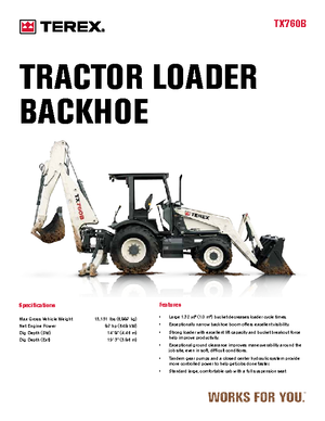 Árokásó-rakodók Terex TX 760 B