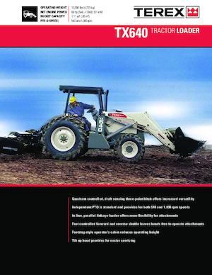 Árokásó-rakodók Terex TX640