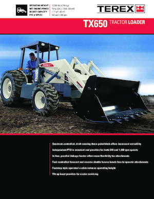 Árokásó-rakodók Terex TX650